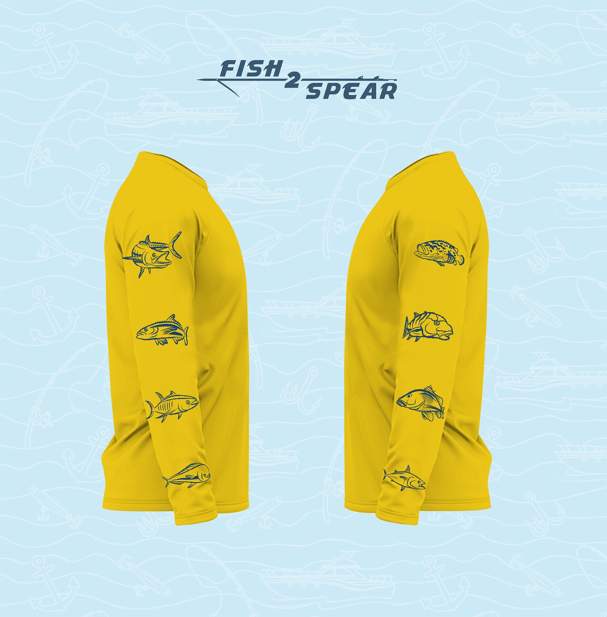 Fish On Sleeves - Long Sleeve Fishing T-shirt